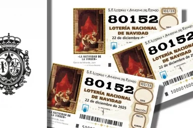 loteria navidad – Hermandad Humildad y Paciencia, Atado a la Columna y Virgen de la Soledad, Osuna - Semana Santa Sevilla Osuna