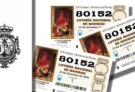 loteria navidad – Hermandad Humildad y Paciencia, Atado a la Columna y Virgen de la Soledad, Osuna - Semana Santa Sevilla Osuna