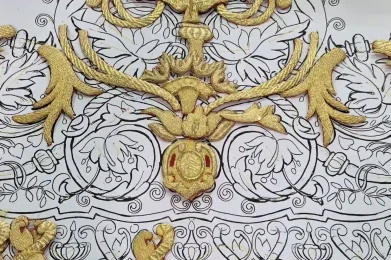 bordado en oro
