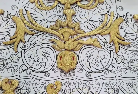 bordado en oro